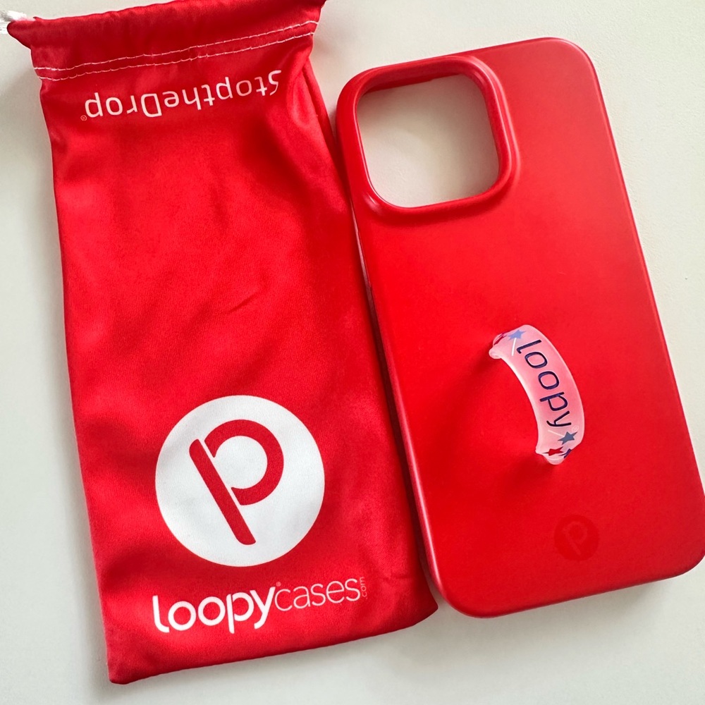 Loopy Vibrant Red Phone Case